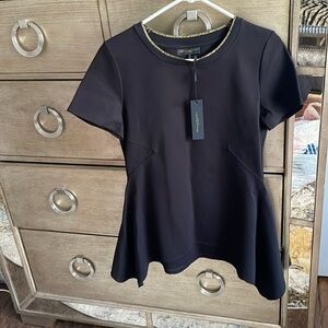 Gorgeous Donna Karan textures top, size S; new